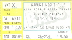 Simple Minds / The Call on Apr 13, 1983 [825-small]