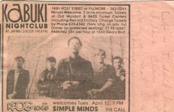 Simple Minds / The Call on Apr 13, 1983 [826-small]
