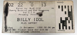 Billy Idol / Gene Loves Jezebel on Dec 21, 1990 [845-small]