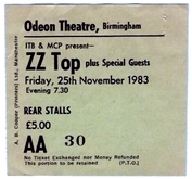 ZZ Top / Wendy & The Rockets on Nov 25, 1983 [866-small]