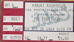 Eurythmics on Apr 30, 1984 [935-small]