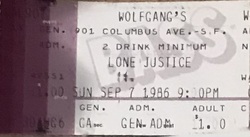 Lone Justice on Sep 7, 1986 [951-small]