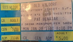 Pat Benatar / The Toys (US-NY) on Jan 28, 1980 [963-small]