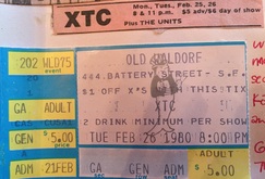 XTC / The Units on Feb 26, 1980 [965-small]