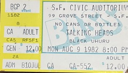 Talking Heads / Tom Tom Club / black uhuru on Aug 9, 1982 [454-small]