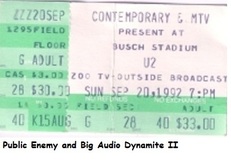 Public Enemy / U2 / Big Audio Dynamite II on Sep 20, 1992 [507-small]