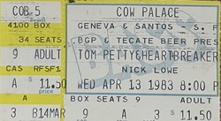 Tom Petty And The Heartbreakers / Nick Lowe on Apr 13, 1983 [516-small]