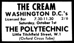 Cream / Washington DC's / Jimi Hendrix on Oct 1, 1966 [661-small]