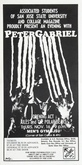 Promo poster for Peter Gabriel show, November 16, 1978, tags: Gig Poster - Peter Gabriel / Jules and the Polar Bears on Nov 16, 1978 [018-small]