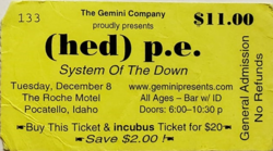 System of a Down / (hed) p.e. on Dec 8, 1998 [132-small]
