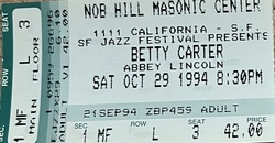 Betty Carter / abbey lincoln on Oct 29, 1994 [160-small]