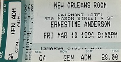 Ernestine Anderson on Mar 18, 1994 [163-small]