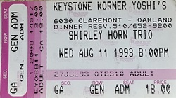 Shirley Horn Trio on Aug 11, 1993 [165-small]