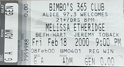 Melissa Etheridge on Feb 8, 2000 [167-small]