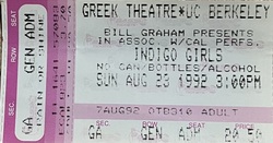 Indigo Girls / Matthew Sweet on Aug 23, 1992 [196-small]