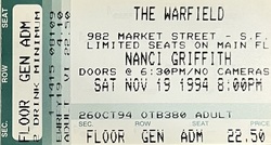 Nancy Griffith on Nov 19, 1994 [206-small]
