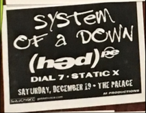 System of a Down / (hed) p.e. / Dial 7 / Static-X on Dec 19, 1998 [245-small]