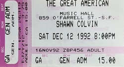 Shawn Colvin on Dec 12, 1992 [316-small]
