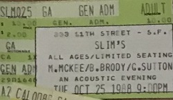 Maria McKee / Bruce Brody / Greg Sutton on Oct 25, 1988 [834-small]