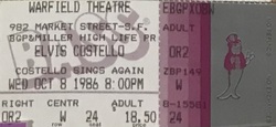 Elvis Costello / Attractions on Oct 8, 1986 [840-small]
