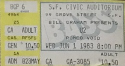 U2 / The Alarm / Romeo Void / The B-Team on Jun 1, 1983 [848-small]