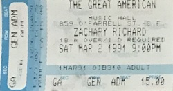 Zachary Richard on Mar 2, 1991 [902-small]