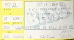 King Crimson on Aug 13, 1982 [018-small]