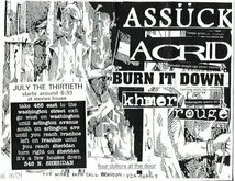 Assück / Acrid / Burn It Down / Khmer Rouge on Jul 30, 1997 [266-small]