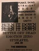 Burn It Down / Better Off Dead / Emotion Zero / Upheaval on Jan 30, 1998 [271-small]