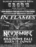 In Flames / Nevermore / Shadows Fall / Burn It Down on Nov 26, 2000 [277-small]