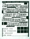 Brother's Keeper / The Judas Factor / Burn It Down / Good Clean Fun / Racetraitor on Mar 6, 1999 [289-small]