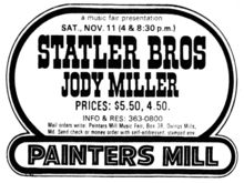 The Statler Brothers / Jody Miller on Nov 11, 1972 [057-small]