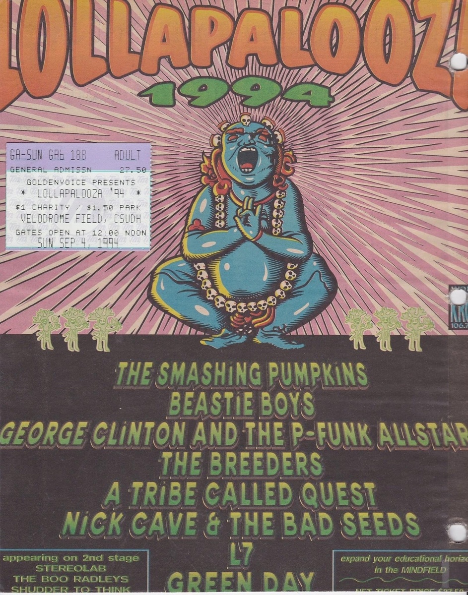 Sep 04 1994 Lollapalooza 94 at Velodrome Field Carson