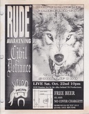 Rude Awakening / Civil Defiance / Weird Head on Oct 22, 1994 [838-small]