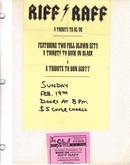 Riff Raff / Masquerade on Feb 19, 1995 [863-small]