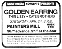Golden Earring / Thin Lizzy / The Cate Brothers on Apr 24, 1976 [269-small]