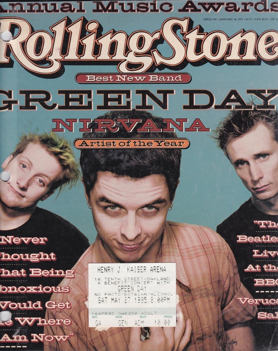 Green Day's 1995 Concert & Tour History Concert Archives