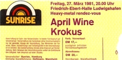 April Wine, Krokus on Mar 27, 1981 [067-small]