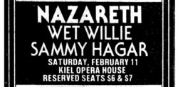 Nazareth / Wet Willie / Sammy Hagar on Feb 11, 1978 [234-small]