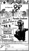 Johnny Winter / Sly and the Family Stone / Richie Havens / illinois speed press / white lightning / Blumsberry People on Jul 19, 1970 [983-small]