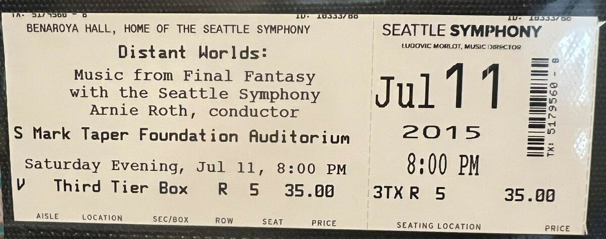 Distant Worlds Music From Final Fantasy Concert & Tour History (Updated ...