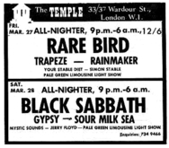 Black Sabbath / Gypsy / Sour Milk Sea on Mar 28, 1970 [131-small]