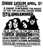 Steamhammer / Black Sabbath / Gin House / Flare on Apr 5, 1970 [149-small]