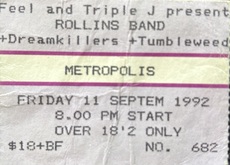 Rollins Band / Dreamkillers / Tumbleweed on Sep 11, 1992 [748-small]