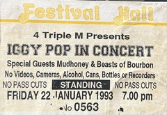 Iggy Pop / Mudhoney / Beasts Of Bourbon on Jan 22, 1993 [759-small]