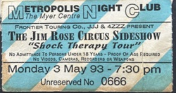 Jim Rose's Circus Sideshow on May 3, 1993 [771-small]