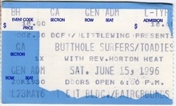 Butthole Surfers / Toadies / Reverend Horton Heat on Jun 15, 1996 [564-small]