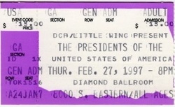 The Presidents of the United States of America on Feb 27, 1997 [565-small]