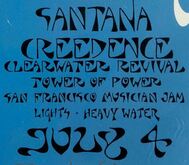 Santana / Creedence Clearwater Revival / Tower Of Power on Jul 4, 1971 [618-small]