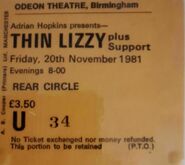 Thin Lizzy / Sweet Savage on Nov 20, 1981 [808-small]